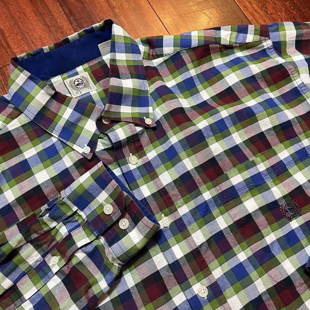 Cinch Shirt Men Extra Large Multicolor Plaid Check Cowboy Rodeo Rancher Button